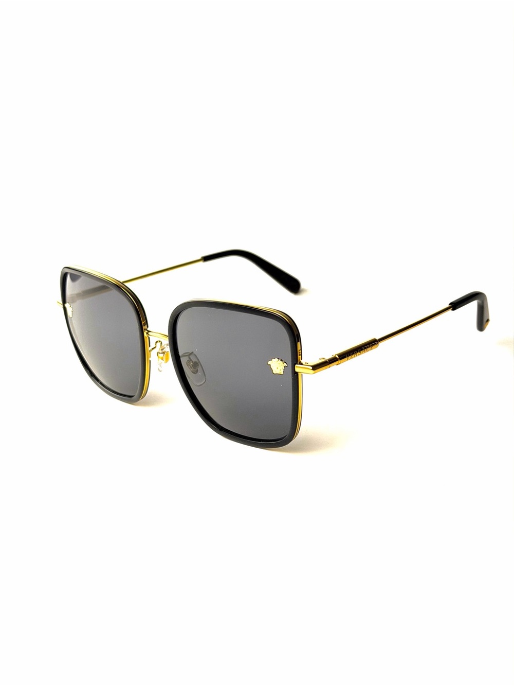 Versace Mod 2247 D 143887 Black Gold  Sunglasses Authentic